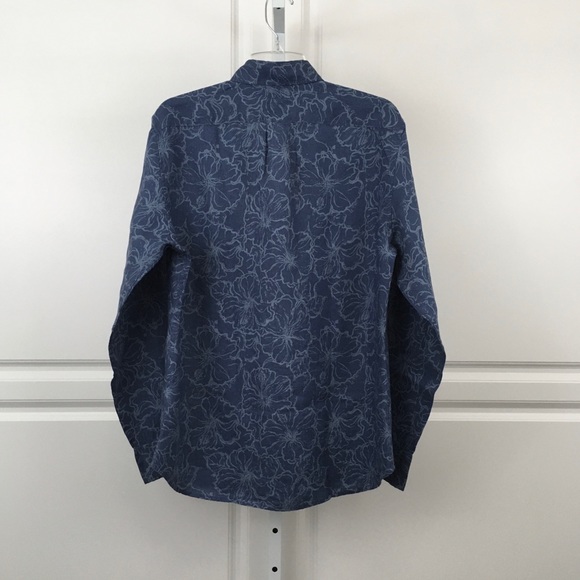 J Crew Slim Linen in Hibiscus Print - Picture 3 of 6